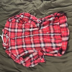 Long Flannel Pajama Dress